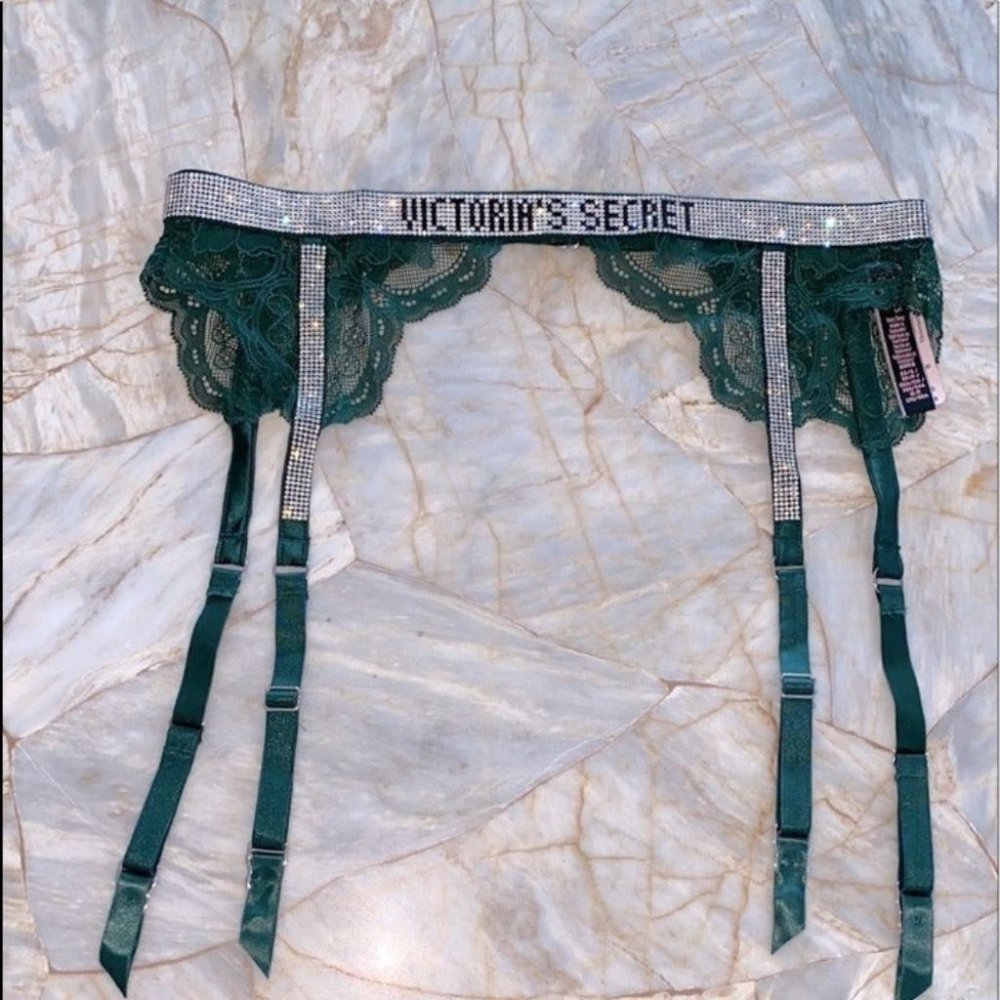 VS VERY SEXY Shine Strap Lace Garter Belt Medium/Large